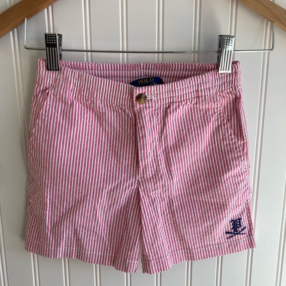 Polo Pink Striped Shorts